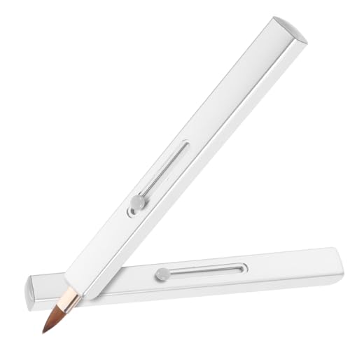 TOPPERFUN 2stücke Einziehbarer Lippenpinsel Lippenstift Applikator Make-up-pinsel Für Frauen Lipgloss Balsam Stäbe Concealer Pinselstab Mit Kappe Hautfreundlich von TOPPERFUN