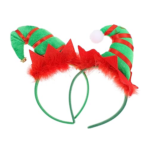 TOPPERFUN 2stücke Hutförmiges Haarband Weihnachtshaarband Originelles Weihnachtsstirnband Dekoratives Haarband Kostümparty-kopfschmuck Für Halloween Und Weihnachts-events von TOPPERFUN