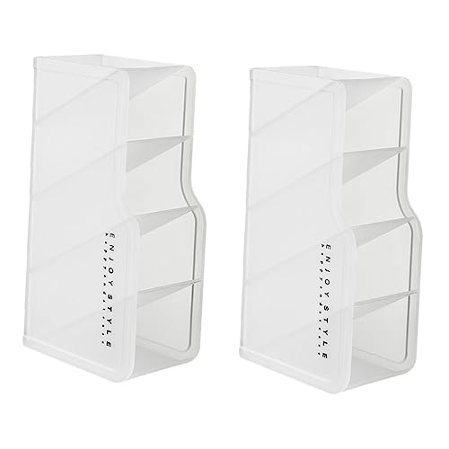 TOPPERFUN 2stücke Lippenstift-halter Mit Stücken Lip Gloss Aufbewahrungsbox Desktop Kosmetik-organizer Aus Kunststoff Für Schminktisch Und Schlafzimmer von TOPPERFUN