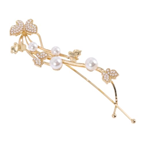 TOPPERFUN 2stücke Schmetterling Haarklammer Mit Perlen Vintage Haarspange Für Frauen Schmuck Für Frisuren Geeignet Für Hochzeit Party Alltag von TOPPERFUN