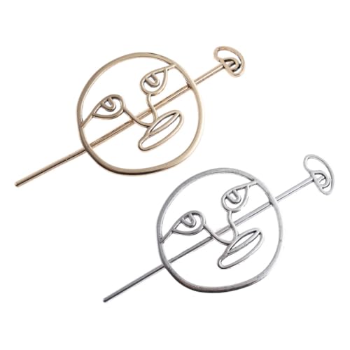 TOPPERFUN 2stücke Vintage Haarspange Mit Stab Retro Haarschmuck Weibliche Haarnadel Kreative Ethnische Haar Clip Für Frauen Langlebige Und Leichte Haar Dekoration Für Alltag Hochzeit Party von TOPPERFUN