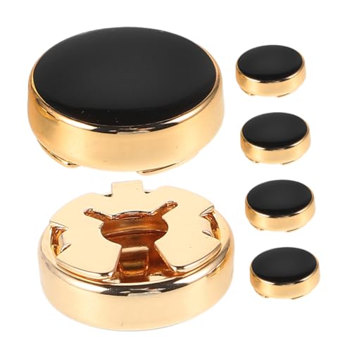 TOPPERFUN 3 Paare Exklusive Manschettenknöpfe aus Zinklegierung Formelle Hemdknopf überzüge mit Clipverschluss Stilvolle Accessoires für Herrenanzüge für Hochzeiten und Business outfits von TOPPERFUN