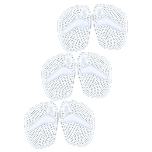 TOPPERFUN 3paare Selbstklebende Vorfußpolster Für Hohe Absätze Rutschfeste Schuhpolster Vorfußunterstützung Für Damen Schuh-vorfußpolster Anti-rutsch-einlegesohlen Weiche von TOPPERFUN