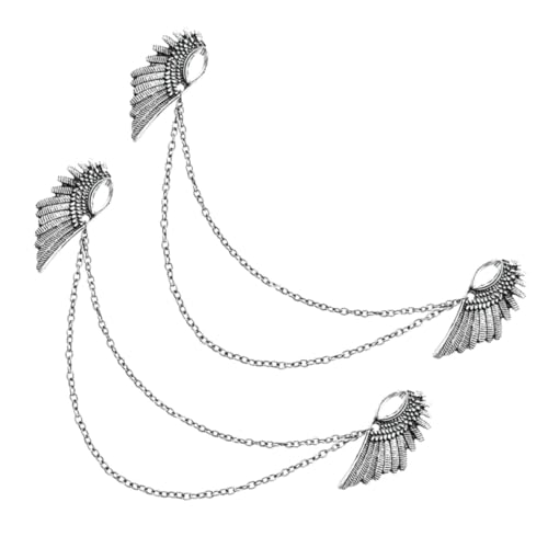 TOPPERFUN 3 Sätze Broschen Mit Ketten Design Vielseitig Einsetzbar Als Kragenclip Oder Anstecknadel Für Damen Und Herren Für Besondere Anlässe Und Alltägliche Outfits 2 Stück * 3 von TOPPERFUN