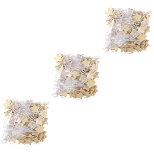 TOPPERFUN 3 Sätze Geschenkanhänger Im Fünfzackstern Design Dekorative Anhänger Für Weinflaschen Hochzeiten Und Partys Für Diy Projekte Und Kreative Bastelideen 50 Stück * 3 von TOPPERFUN