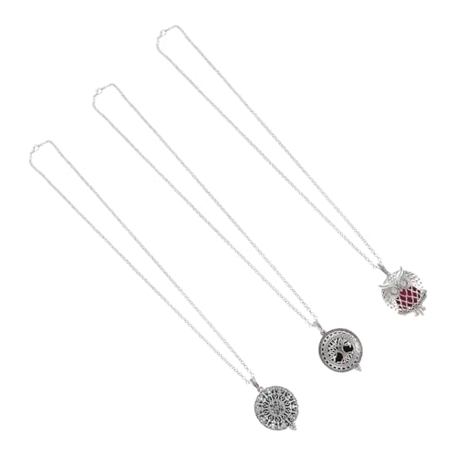 TOPPERFUN 3 Stück Aromatherapie Anhänger Ätherisches Öl Diffusor Schmuck Modisch Elegant Duftkette ohne Kette Geeignet für Damen und Besondere Anlässe Wie Geburtstage und Feiern von TOPPERFUN