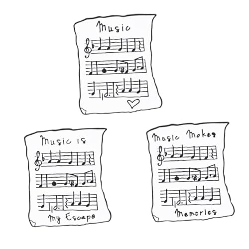 TOPPERFUN 3stücke Musiknoten Brosche Pin Cartoon Anstecknadel Mini Schmuck Legierung Für Hochzeit Geburtstag Jubiläum Party Tragbar TOPPERFUN 3stücke Musiknoten Brosche Pin Cartoon Anstecknadel Mini Schmuck Legierung Für Hochzeit Geburtstag Jubiläum Party Tragbar von TOPPERFUN