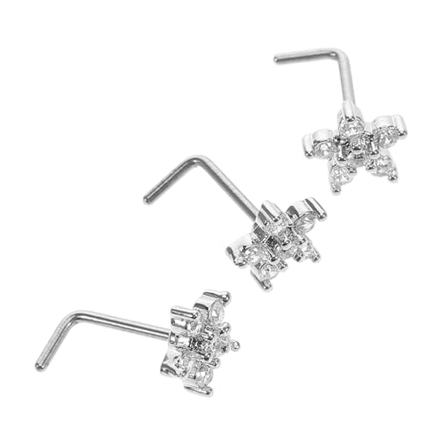TOPPERFUN 3 Stück Fake Nasenringe mit Stern Design nicht Durchstochen Nasenschmuck für Frauen und Männer Zirkonia Nasenstecker mit Funkelnden TOPPERFUN 3 Stück Fake Nasenringe mit Stern Design nicht Durchstochen Nasenschmuck für Frauen und Männer Zirkonia Nasenstecker mit Funkelnden von TOPPERFUN