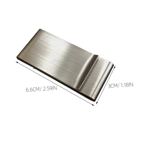 TOPPERFUN 3 Stück Metal Geldklammer aus Robustem Metall Wallet für Herren und Damen Vielseitiger Kartenhalter mit Sicherem Clip für Bargeld Kreditkarten und Visitenkarten Kompakt und von TOPPERFUN