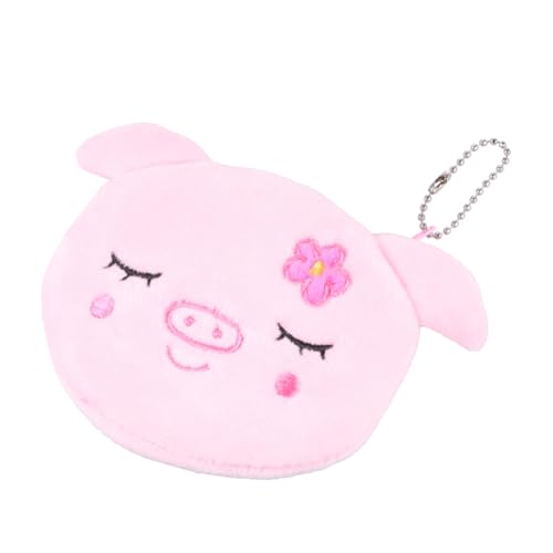 TOPPERFUN 3 Stück Teiliges Kleines Plüsch münzgeldbörse mit Reißverschluss Weiche Flauschige Schlüssel Kleingeldtasche für Mädchen Leicht Kompakt Tragbar für Alltag Schule und Reisen von TOPPERFUN