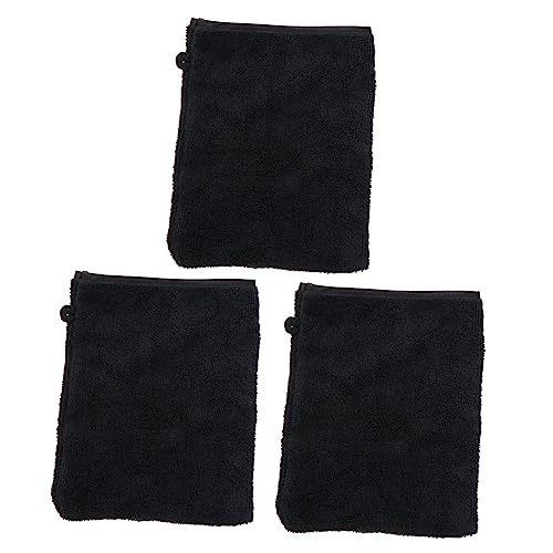 TOPPERFUN 3 Stück Teiliges Make up entferner Handschuhe aus Weichem Mikrofasergewebe Sanfte Hautfreundliche Reinigungshandschuhe für Gesichtspflege und Bad Porentief Sauber Langlebig und von TOPPERFUN
