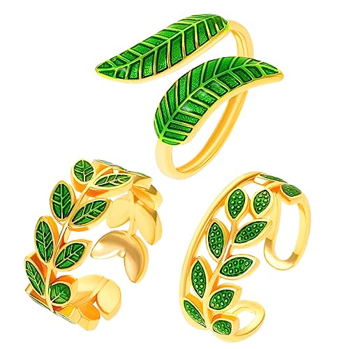 TOPPERFUN 3 Stück Teiliges Verstellbare Damenringe Offene Ringe Hochwertigem Material Stilvolle Schmuckstücke für Frauen als für Besondere Anlässe von TOPPERFUN