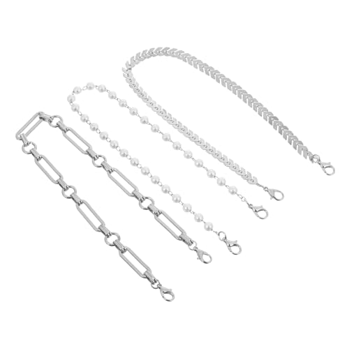 TOPPERFUN 3-teilige Trucker-hutketten: Geldscheindekoration Für Damen Und Herren, Abnehmbare Ketten Metall Und Perlen, Trucker-hut-charms, Diy-netz-baseballkappen-zubehör von TOPPERFUN