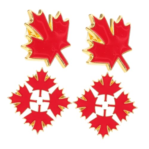 TOPPERFUN 30 Stück Teiliges Ahornblatt-broschen- Dekorative Anstecknadeln aus Metall Glänzend Lackiert für Damen und Herren Vielseitig Einsetzbar als Cardigan-clip und Modisches Accessoire von TOPPERFUN