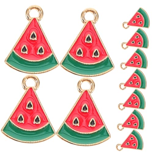 TOPPERFUN 30 Stück Teiliges Mini wassermelonen anhänger aus Langlebiger Legierung Bunte Emaille Fruchtschmuck für Armbänder Halsketten Ohrringe Kreative DIY Accessoires für Alltag und von TOPPERFUN