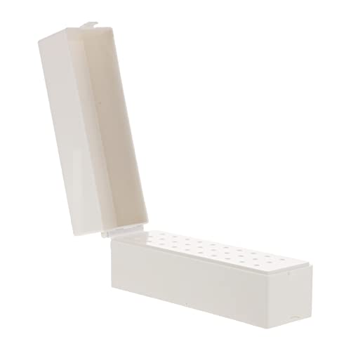 TOPPERFUN 30Löcher Nagelbohrer Bit Aufbewahrungsbox aus Kunststoff Kompakter Organizer für Maniküre und Nagelkunst für Salon und Zuhause um Ihre Nagelwerkzeuge Ordentlich von TOPPERFUN