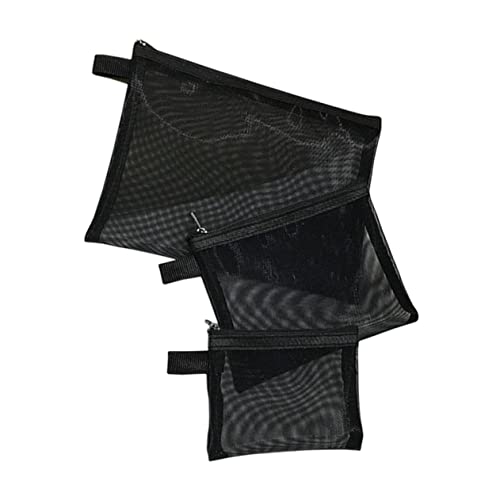 TOPPERFUN 3stücke Netztasche Für Make-up Tragbare Kosmetiktasche Mit Reißverschluss Reise-netztasche Für Toiletries Und Andere Utensilien Organizer Für Lippenstift Und Kabel von TOPPERFUN