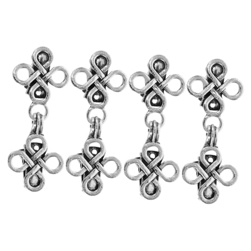 TOPPERFUN 4 Paare Vintage Cardigan Clips für Damen Retro Pullover Clips Robustem Zinklegierung für Vielseitige Outfits Dekorieren und Sicheren Halten von Kleidung von TOPPERFUN