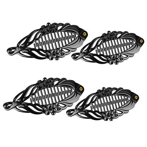 TOPPERFUN 4 Stück Haarclips Fischform Haarschmuck für Mädchen für Friseurarbeiten und Hairstyling Große und Kleine Clips für Haartypen von TOPPERFUN