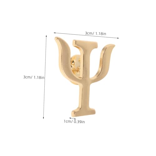 TOPPERFUN 4 Stück Psychologen Broschen Legierung Anstecknadeln Symbolische Corsage Pins für Kleidung Tasche Büro Reise Erinnerung an Psychische Gesundheit von TOPPERFUN