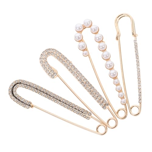TOPPERFUN 4 Stück Set Perlen Broschen Sicherheitsnadeln für Damen Vielseitige Clips für Kleidung Pullover und Schals Taillieren und Stilvollen Accessoire Einsatz TOPPERFUN 4 Stück Set Perlen Broschen Sicherheitsnadeln für Damen Vielseitige Clips für Kleidung Pullover und Schals Taillieren und Stilvollen Accessoire Einsatz von TOPPERFUN