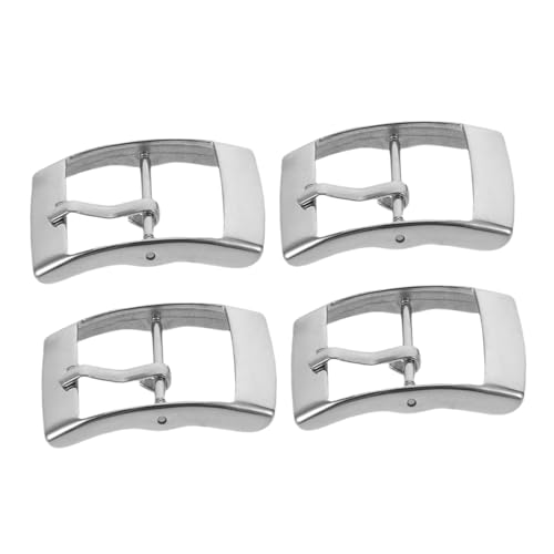 TOPPERFUN 4 Stück Teiliges Edelstahl Uhrverschluss mit Schnellverschluss Rechteckiger Ersatz für Armband Kratzfest Vielseitig für Business und Freizeit Sichere Befestigung von TOPPERFUN