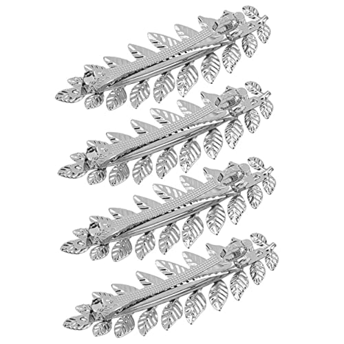 TOPPERFUN 4stücke Haarspangen Federstruktur Haarklammern Für Pferdeschwanz Klammern Haarschmuck Zubehör Für Frauen Damen von TOPPERFUN