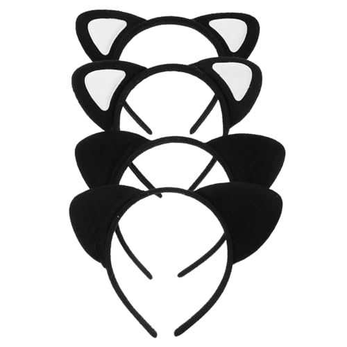 TOPPERFUN 4 Stück Teiliges Katzenohren Haarreif Niedliche Kopfbedeckung für Cosplay Festivals und Partys für Damen Leicht und Bequem zu Tragen TOPPERFUN 4 Stück Teiliges Katzenohren Haarreif Niedliche Kopfbedeckung für Cosplay Festivals und Partys für Damen Leicht und Bequem zu Tragen von TOPPERFUN