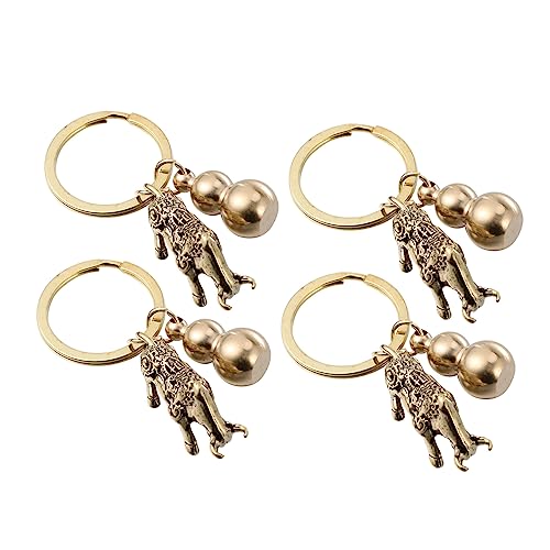 TOPPERFUN 4stücke Messing Schlüsselanhänger in Rinderform Retro Anhänger Für Diy Schmuckzubehör Von Schlüsselaccessoires Mit Kürbisdetail von TOPPERFUN