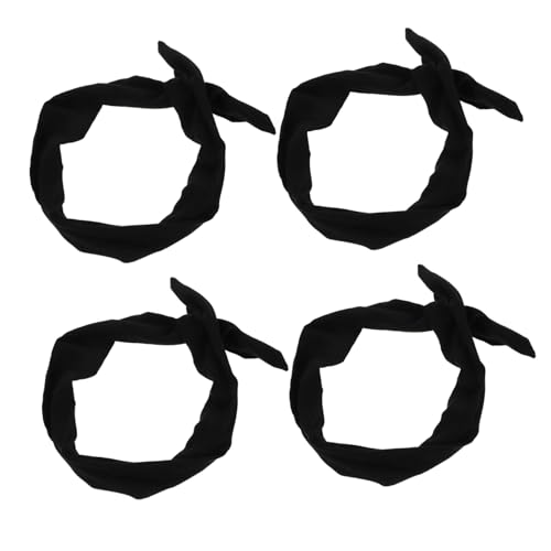 TOPPERFUN 4 Stück Verstellbare Knotenförmige Haarbänder mit Schleife Weiche Haarschals für Damen Rutschfestes Make up Stirnband Komfortabel und Süß für Sport Spa und Alltag von TOPPERFUN