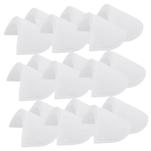 TOPPERFUN 40 Paare Sponge Shoulder Pads für Damen und Herren Rutschfest Atmungsaktiv für Blazer und Anzüge Nähzubehör zur Verbesserung von und Stil Elegantes Weiß von TOPPERFUN