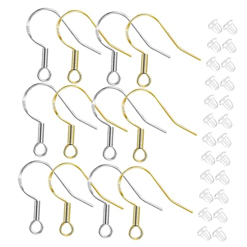 TOPPERFUN 400 Stück Teiliges DIY Schmuckherstellung Set Ohrhaken Ohrschmuck Zubehör für Damen Mädchen Anfänger Ohrring Bastelset zum Selbermachen und Reparieren von TOPPERFUN