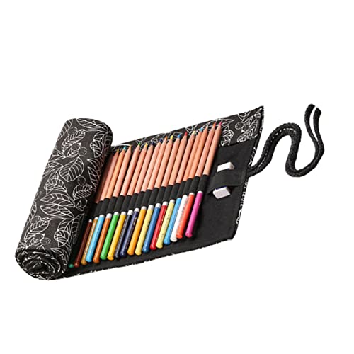 TOPPERFUN 48 Rollstifthalter tragbares Federmäppchen Buntstifte für Erwachsene tatsächl schreibwaren Organizer Gift Ideas Bleistift-Aufbewahrungs-Organizer Hohe Kapazität Aufbewahrungskiste von TOPPERFUN