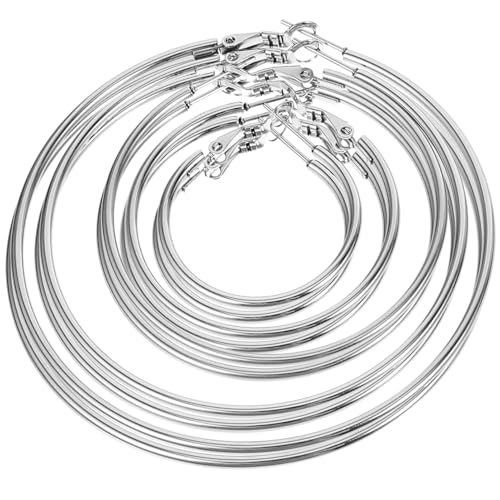 TOPPERFUN 5 Paare Großes Set Runden Creolen Ohrringen für Damen Ohrschmuck in Verschiedenen und Hautfreundliche Loop Ohrringe für TOPPERFUN 5 Paare Großes Set Runden Creolen Ohrringen für Damen Ohrschmuck in Verschiedenen und Hautfreundliche Loop Ohrringe für von TOPPERFUN