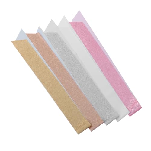 TOPPERFUN 5 Stück Anpassbare Sash für Hochzeiten Partys und Abschlussfeiern Vielseitig Tragbar Glitzerndem Material Roségold Silber Hellgold und Weiß von TOPPERFUN