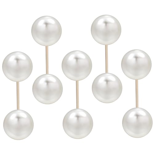 TOPPERFUN 5stücke Perlen Sicherheits Brosche Für Damen Retro Broschennadel Langlebige Anstecknadel Praktische Brosche Für Hemden Und Westen Modische Perlenbrosche Für Partys Und Alltag von TOPPERFUN