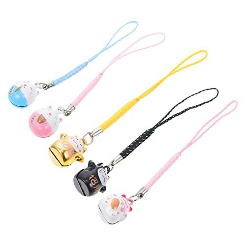 TOPPERFUN 5 Stück Katzen Bellenschlüsselanhänger mit Lanyard Dekorative Handy Anhänger für Taschen und Autos Vielseitig Einsetzbar und Leicht zu Installieren TOPPERFUN 5 Stück Katzen Bellenschlüsselanhänger mit Lanyard Dekorative Handy Anhänger für Taschen und Autos Vielseitig Einsetzbar und Leicht zu Installieren von TOPPERFUN