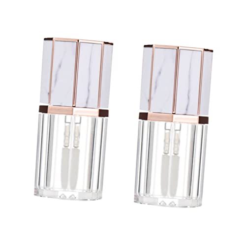 TOPPERFUN 5 Stück Leere Lipgloss Flaschen Tragbare Make Up Behälter für Lippenflüssigkeit Lippenöl und Lippenfarbe für Damen und Reisen von TOPPERFUN