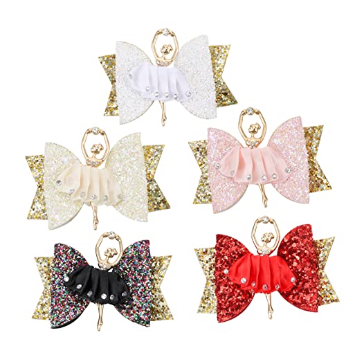 TOPPERFUN 5 Stück Teiliges Glitzer Haarspangen für Mädchen im Ballett Stil Funkelnde Haaraccessoires für Partys und Alltagsmode für Hochzeiten und Outdoor Aktivitäten TOPPERFUN 5 Stück Teiliges Glitzer Haarspangen für Mädchen im Ballett Stil Funkelnde Haaraccessoires für Partys und Alltagsmode für Hochzeiten und Outdoor Aktivitäten von TOPPERFUN
