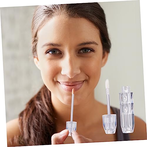 TOPPERFUN 5 Stück Teiliges Mini Lip Gloss Tube Transparent Nachfüllbar DIY Lippenstift Behälter Klar für Unterwegs Mädchen Kosmetik Verpackung Langlebig Praktisch von TOPPERFUN