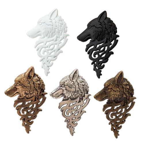 TOPPERFUN 5 Stück Wolfkopf Brosche Vintage Anstecker für Herren Retro Kleidung Zubehör Kreatives Design für Partys und Besondere Anlässe Zufällige Farbe Zufällige Farbe TOPPERFUN 5 Stück Wolfkopf Brosche Vintage Anstecker für Herren Retro Kleidung Zubehör Kreatives Design für Partys und Besondere Anlässe Zufällige Farbe Zufällige Farbe von TOPPERFUN