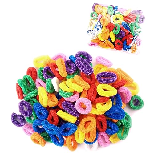 TOPPERFUN 50 Stück Mädchen Haargummis Elastische Dehnbare Haarbänder für Pferdeschwanz Zufällige Farben Langlebiges Nylon für Junge Mädchen Zufällige Farbe Zufällige Farbe von TOPPERFUN