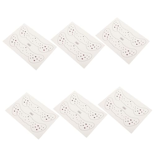 TOPPERFUN 6 Blätter Teiliges Temporäre Tattoos Stickers für Gesicht Natürliche Muttermale Transfer Sticker Hautfreundlich und Sicher für Festival Halloween und Party Make up von TOPPERFUN