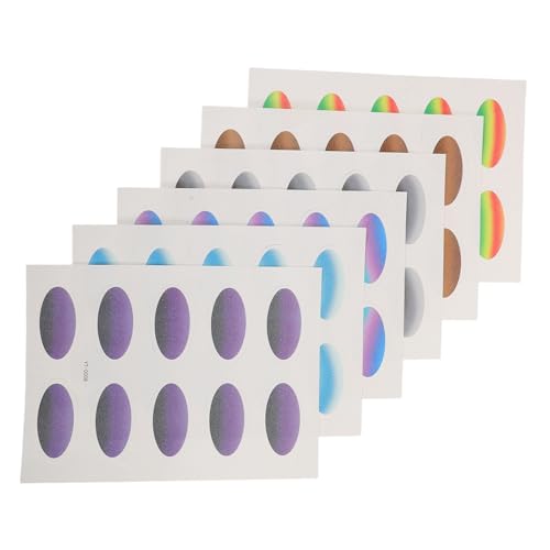 TOPPERFUN 6 Blätter Wasserfeste Lidschatten Aufkleber Wasserfestes Make Up Farbverlauf Augen Make Up Farbverlauf Augen Dekoration Make Up Für Mädchen Party Augen Dekoration von TOPPERFUN