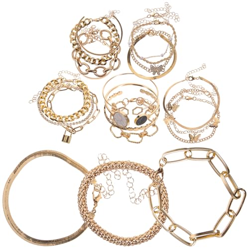 TOPPERFUN 6 Sätze Teiliges Fußkettchen Set für Damen Vintage Ankle Bracelets Schmuck Leicht Hautfreundlich Tragbar für Modebewusste Frauen Perfektes für Freundinnen Töchter Mütter von TOPPERFUN