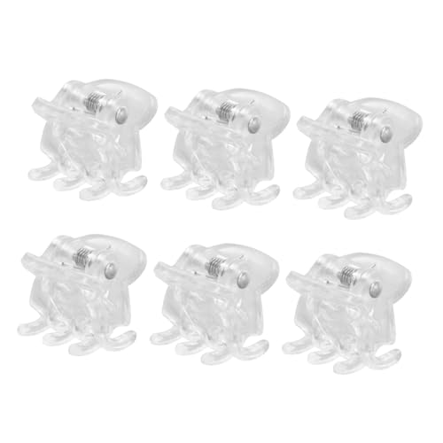 TOPPERFUN 60 Stück Mini Haarklammern Transparent Kleine Haarspangen Rutschfest für Frauen Mädchen Alltag Styling von TOPPERFUN