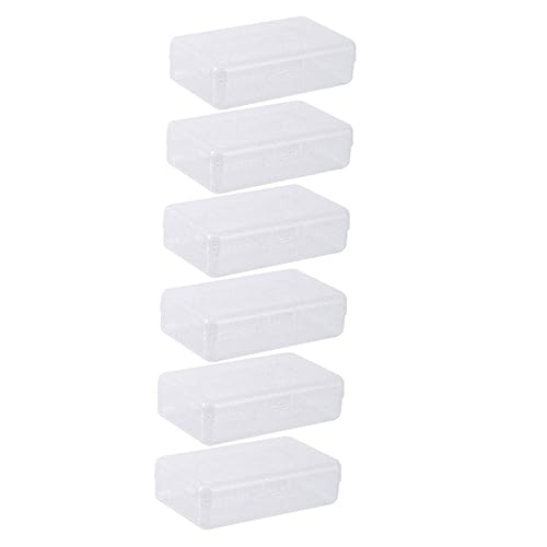 TOPPERFUN 6stücke Transparente Kunststoff-stiftebox Stapelbare Aufbewahrung Für Stifte Buntstifte Und Marker Praktischer Organizer Für Schule Und Büro Robust Und Leicht Für Schüler Und von TOPPERFUN