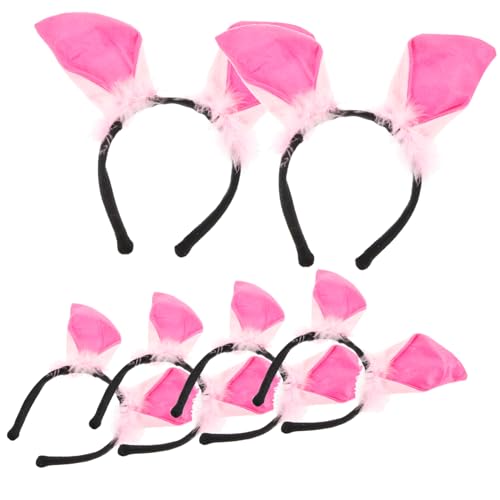 TOPPERFUN 6stücke Tierohren Haarreif Für Junge Mädchen Lustige Tierkostüm Kopfbedeckung Für Partys Cosplay Und Festlichkeiten Mit Süßem Schweinchen Design Partyzubehör Für Mädchen von TOPPERFUN