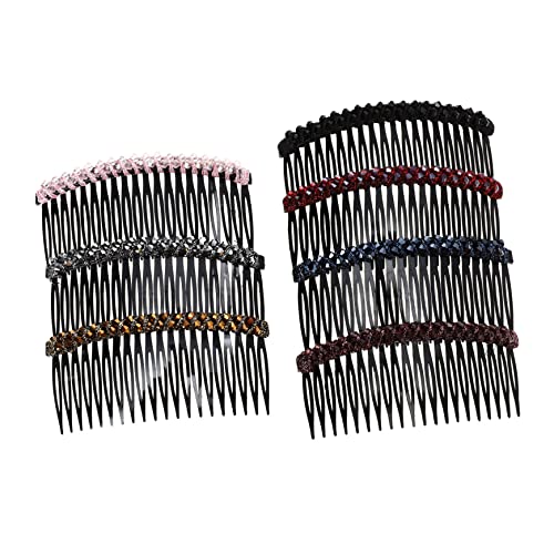 TOPPERFUN 7stücke Kristall Haarkämme Mit Zähnen Haarnadeln Clip Haarkamm Haarnadeln Für Frauen Mädchen Hochzeit Party Zubehör von TOPPERFUN