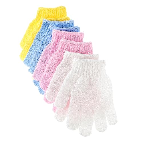 TOPPERFUN 8 Stück Teiliges Doppelseitige Peelinghandschuhe Fünf Finger Waschlappen für Körpermassage und Rückenreinigung Exfolierende Handtücher Gelb Weiß Blau und Rosa TOPPERFUN 8 Stück Teiliges Doppelseitige Peelinghandschuhe Fünf Finger Waschlappen für Körpermassage und Rückenreinigung Exfolierende Handtücher Gelb Weiß Blau und Rosa von TOPPERFUN